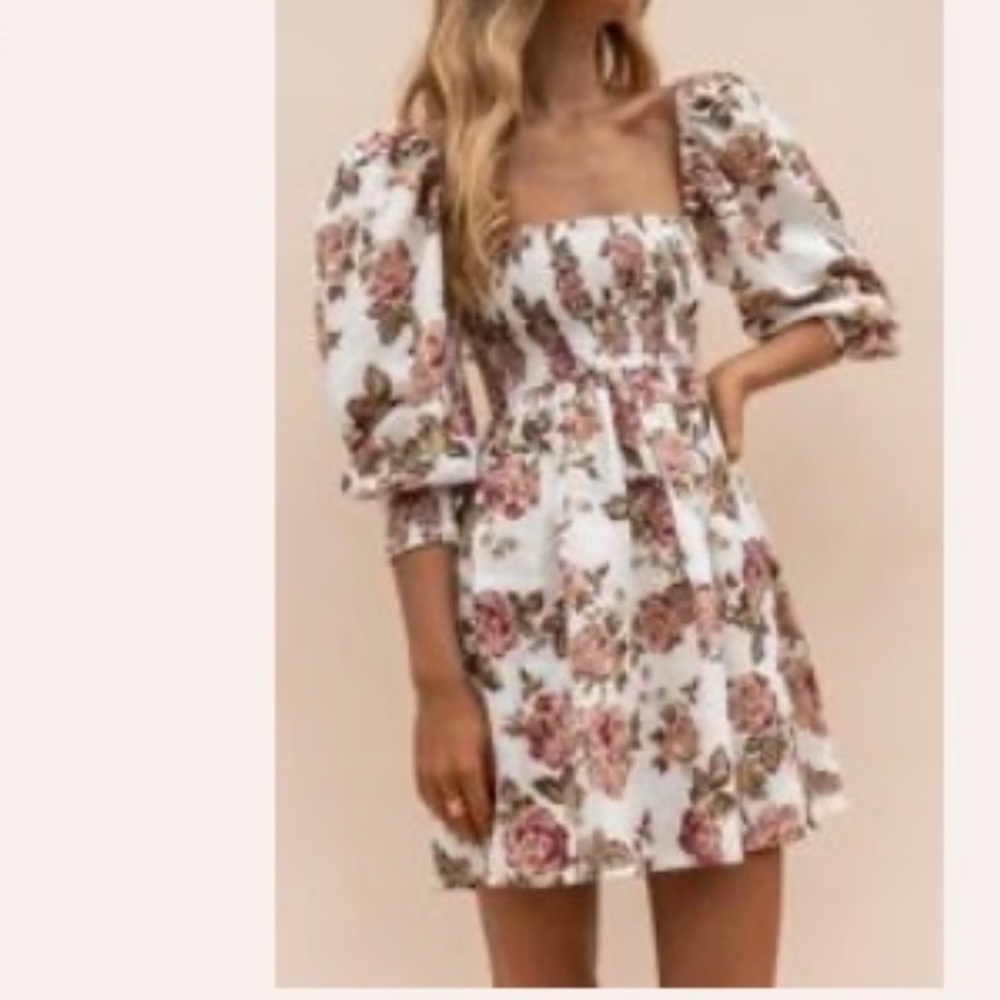 POSSE - ALEGRA ANTIQUE FLORAL DRESS